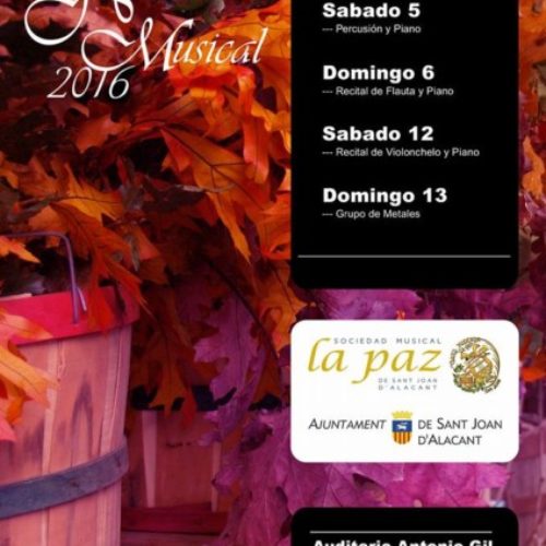 Pel novembre, llaura i sembra. XVII Ciclo de Conciertos de Música de Cámara.