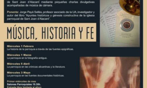 Historia de la parroquia de Sant Joan con música en directo.