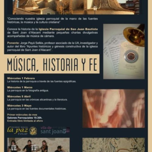 Historia de la parroquia de Sant Joan con música en directo.