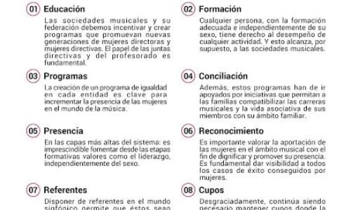 La FSMCV edita un catálogo para impulsar la presencia y liderazgo de las mujeres en la música.