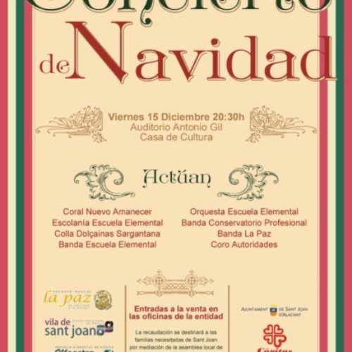 Concierto de Navidad a beneficio de Cáritas