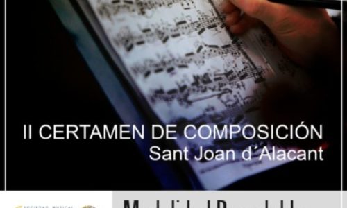 La Sociedad Musical «La Paz» Convoca el II Certamen de Composición Musical «Sant Joan d’Alacant»