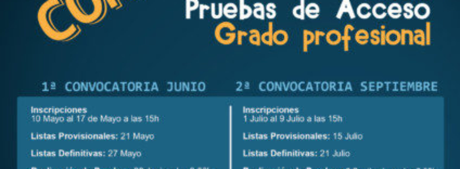 Convocatoria Grado Profesional