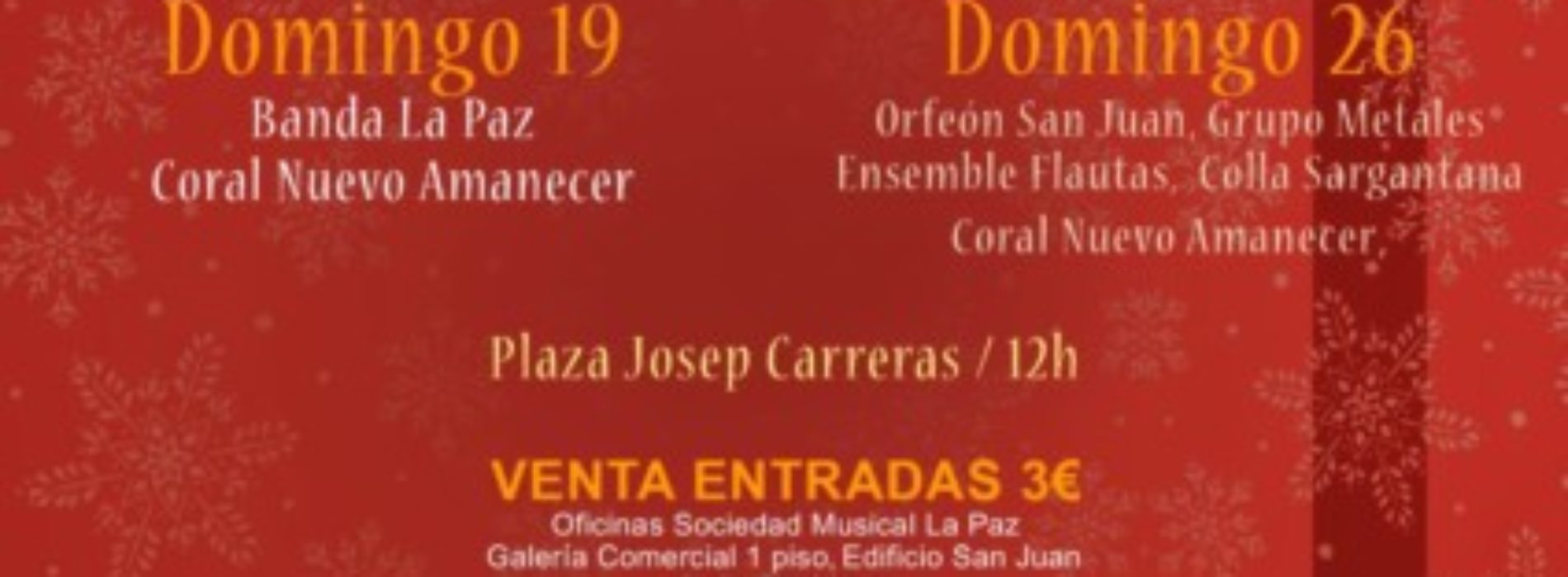 Concierto de Navidad a beneficio de CEAR.
