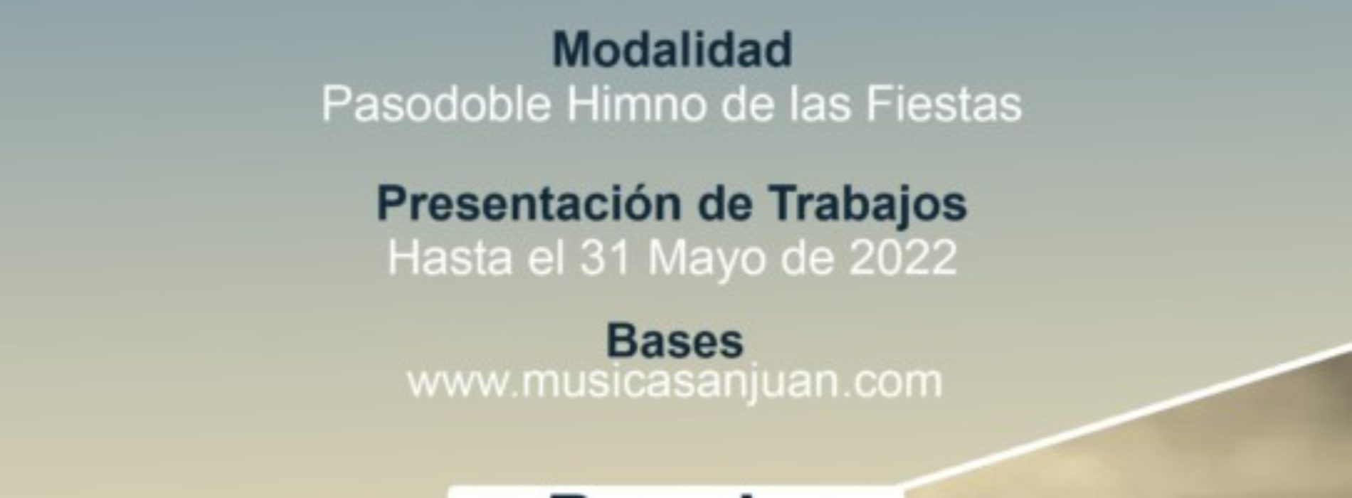 La Sociedad Musical «La Paz» convoca el IV Certamen de Composición Musical «Sant Joan d’Alacant»