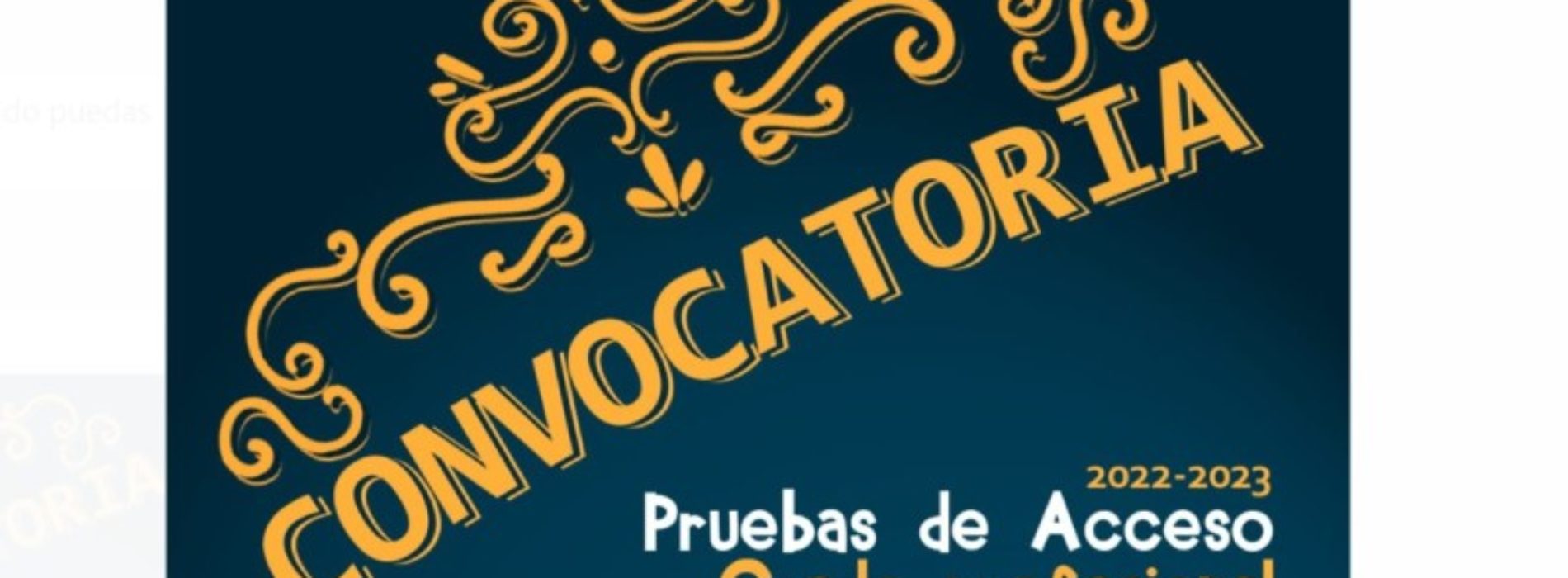 Convocatorio Pruebas de Acceso Grado Profesional