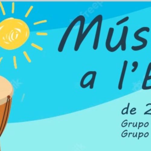 Apuntate este verano a “Música a l’estiu” de 2 a 8 años.