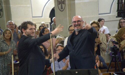 Concierto por el Año Jubilar en el Monasterio de la Santa Faz. La orquesta sinfónica de Sant Joan y la coral de la UA desbordan el santuario.