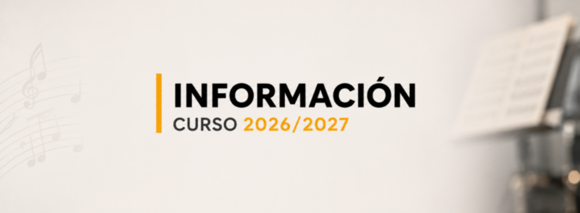 Información Curso 2026/2027